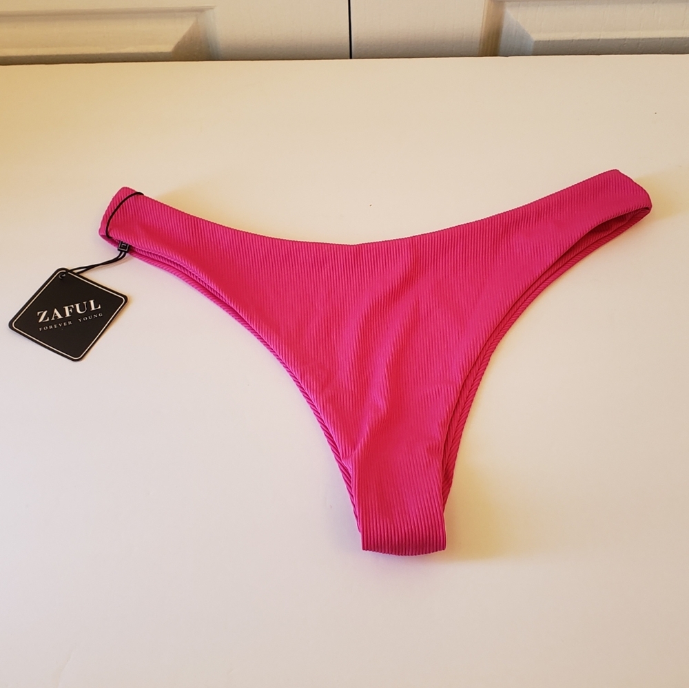 Zaful Pink Bathing Suit Bottom Size Medium NWT